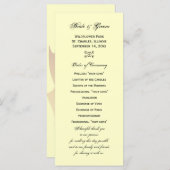 オータムオークリーフ結婚式 プログラム (正面/裏面)