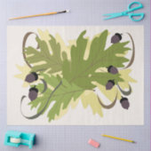 オータムオーク葉ズデコパージュ 薄葉紙 (クラフト)