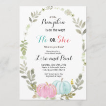 オータムカプキンズ秋ジェンダーリビール招待状