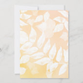 オータムカボキンウッドランドベビーシャワー招待状 招待状 (裏面)