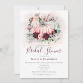 オータムカボチャブライダルシャワー 招待状 (正面)