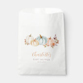 オータムカボチャ秋フローラ |赤ちゃんシャワー フェイバーバッグ (正面)