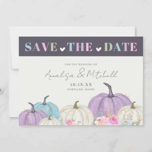 オータムカボチャ秋 セーブザデート (正面)