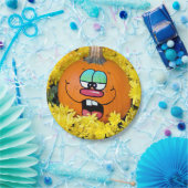 オータムカボチャ顔 ペーパープレート (パーティー)