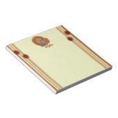 オータムカラーズターキー葉 ノートパッド (アングル)