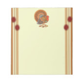 オータムカラーズターキー葉 ノートパッド (正面)