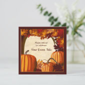 オータムカラーパンプキンパッチすべての行事カスタム 招待状 (スタンド正面)