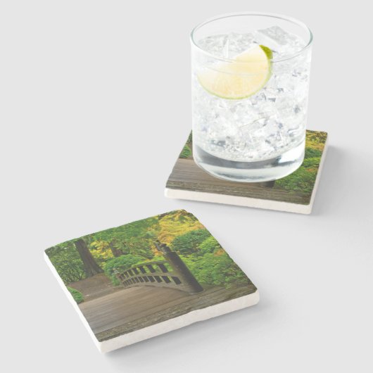 オータムカラーポートランドガーデ日本のン ストーンコースター (横)