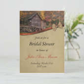 オータムカントリー テーマのウェディング 招待状 (スタンド正面)