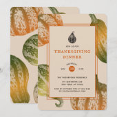 オータムカンプキンズインクスティプルスケッチ 招待状 (正面/裏面)