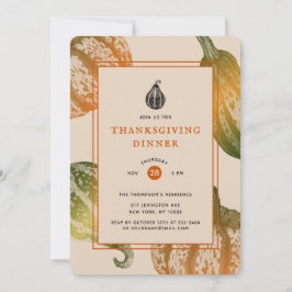 オータムカンプキンズインクスティプルスケッチ 招待状