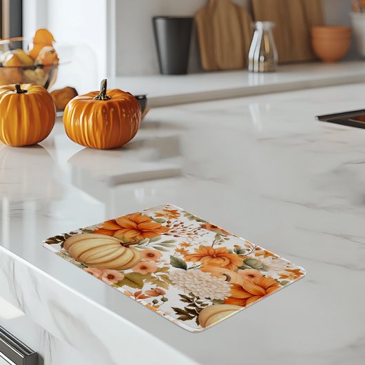 オータムカンプキンブーケデザイン カッティングボード