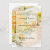 オータムガーデンでの結婚式招待状 招待状 (正面/裏面)