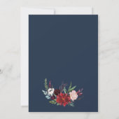 オータムガーデン | バーガンディ 誕生会 招待状 (裏面)