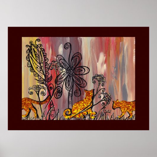 オータムキャッツ2プリント ポスター (正面)