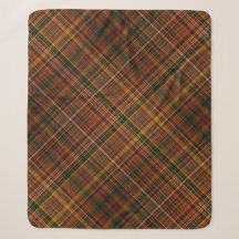 オータムキャノピー ブラウン・ラスティレッド・グリーンのチェック柄