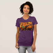 オータムキャンディコーン 女性用ジャージTシャツ Tシャツ (正面フル)