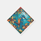 オータムキングフィッシャー紙ナプキンス スタンダードカクテルナプキン (角)