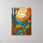 オータムクリークリトリート キャンバスプリント (正面)