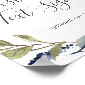 オータムグリーンのカード＆ギフト カスタムテキストサイン ポスター (角)