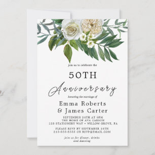 オータムグリーンの50周年結婚記念日 招待状