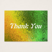 オータムグリーンイエロ結婚ーズゲストサンキューカード (正面)