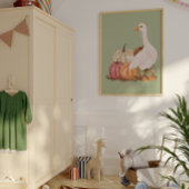 オータムグースウォールアートファームハウスプリント ポスター