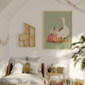 オータムグースウォールアートファームハウスプリント ポスター