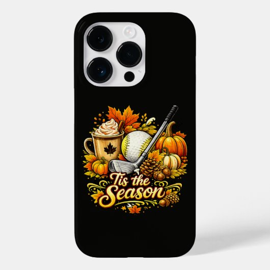 オータムゴルフのかぼちゃスパイスコーヒーの季節 Case-Mate iPhoneケース (裏面)