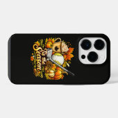 オータムゴルフのかぼちゃスパイスコーヒーの季節 iPhoneケース (裏面横)