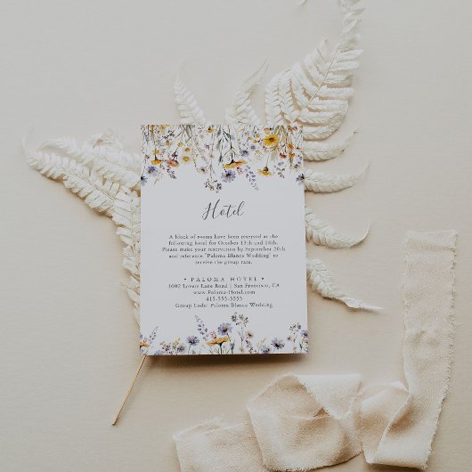 オータムサンシャインエレガントワイルドフラワーホテル エンクロージャーカード