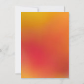 オータムサンセットオレンジ ブレンド ウェディング 招待状 (裏面)