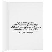 オータムシェードグリーン&イエロー結婚ズおめでとうカード (内側 (右))