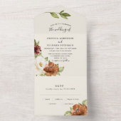 オータムシックフローラズ結婚オールインワン招待状 オールインワン招待状 (内側)