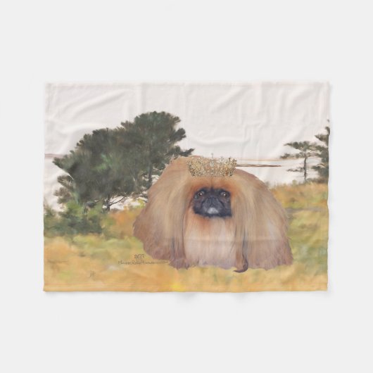 オータムショア フリースブランケット (正面(横))