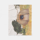 オータムショア フリースブランケット (正面)