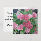 オータムジョイ セダム 花 ガーデン ピンク 緑 招待状 (正面/裏面)