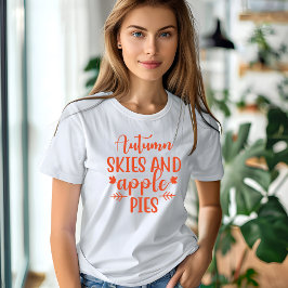 オータムスカイとアップルパイTシャツ Tシャツ