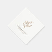 オータムスプリング秋の結婚式 スタンダードカクテルナプキン (角)