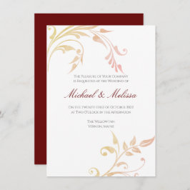 オータムスワール結婚式招待状 招待状