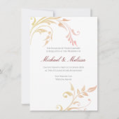 オータムスワール結婚式招待状 招待状 (正面)