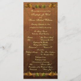 オータムズソング結婚式 プログラム