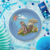 オータムチムンク ペーパープレート (パーティー)