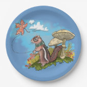 オータムチムンク ペーパープレート (正面)