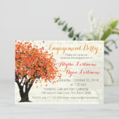オータムツリー婚約パーティ 招待状 (スタンド正面)