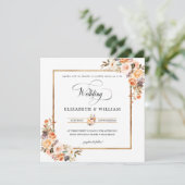 オータムテラコッタ結婚フローラズスクエア 招待状 (スタンド正面)