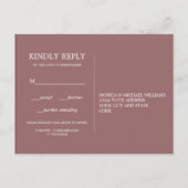 オータムドリーム | 結婚式 出席返信 料理選択 インビテーションポストカード (裏面)