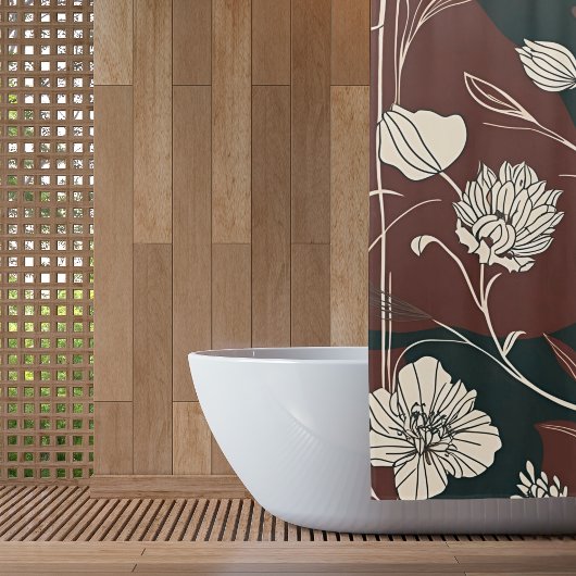 オータムノワール開花 シャワーカーテン