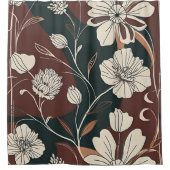 オータムノワール開花 シャワーカーテン (正面)