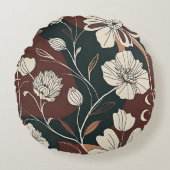 オータムノワール開花 ラウンドクッション (正面)
